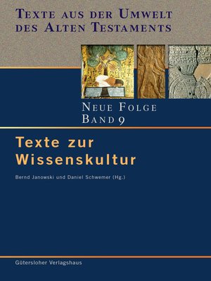 cover image of Texte zur Wissenskultur